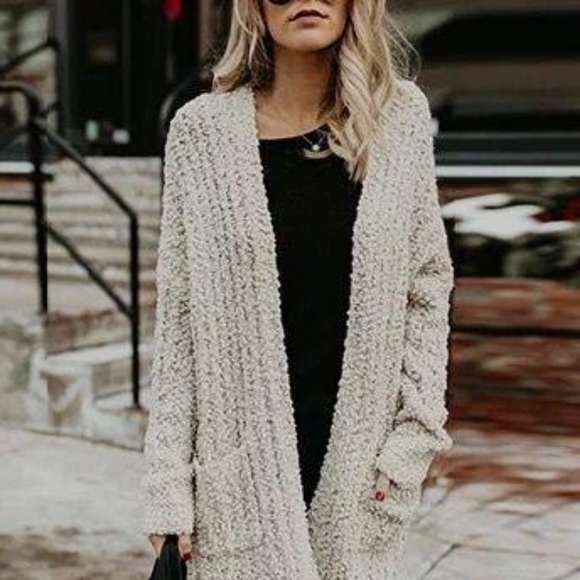 Popcorn Knit Sweater Cardigan | Poshmark
